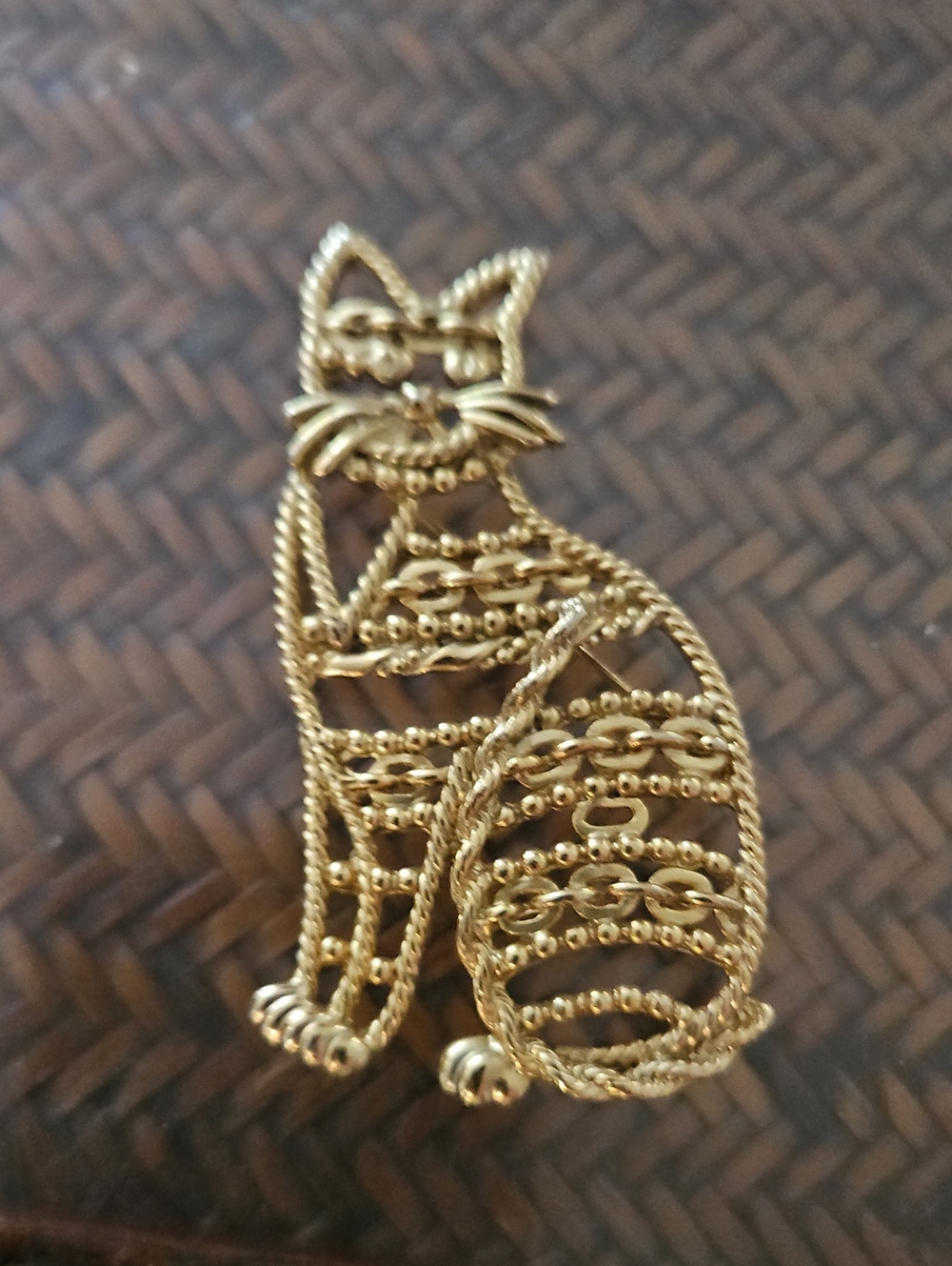 Vintage Cat Brooch